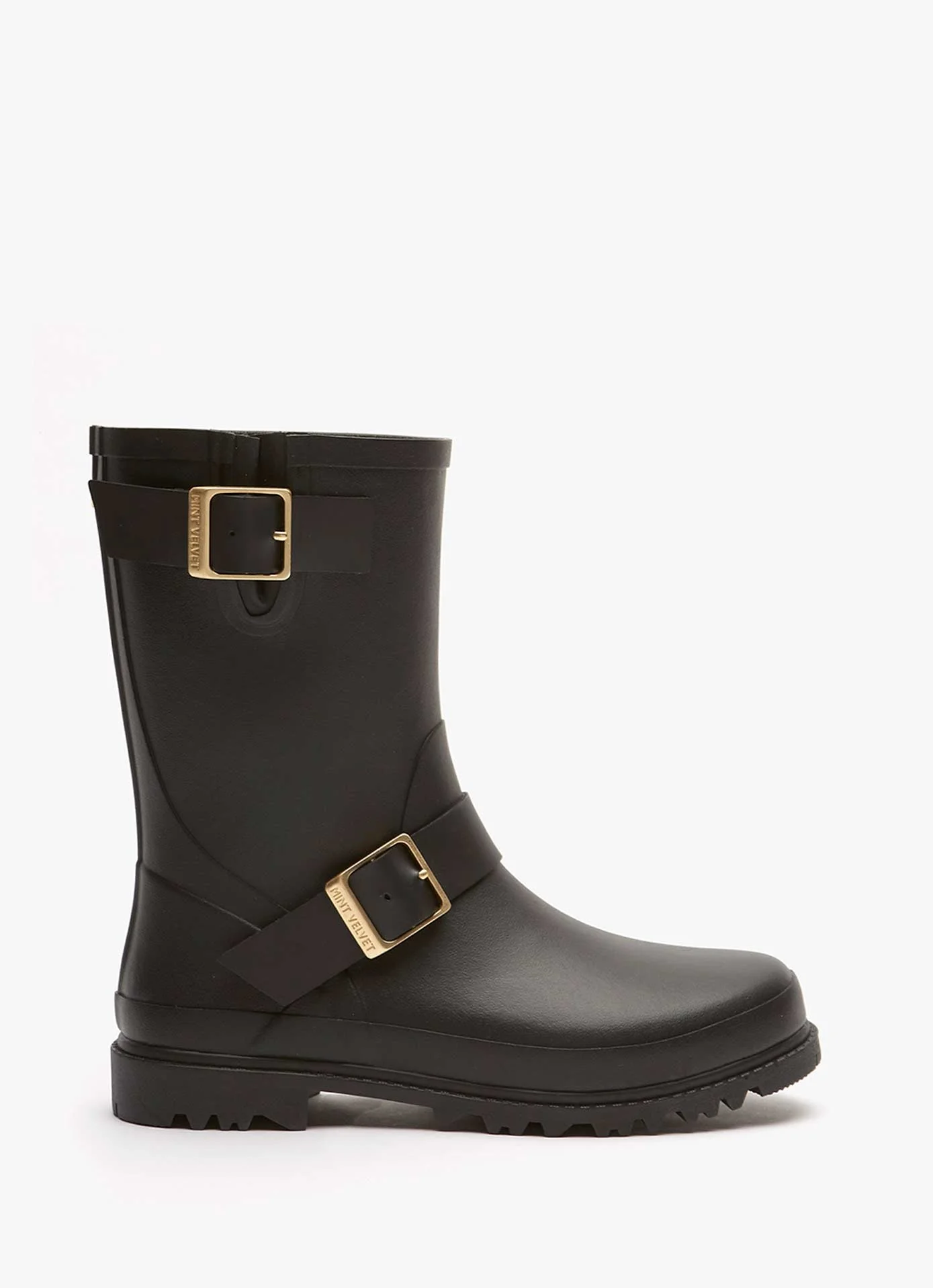 Wynter Black Short Wellies - Image 3
