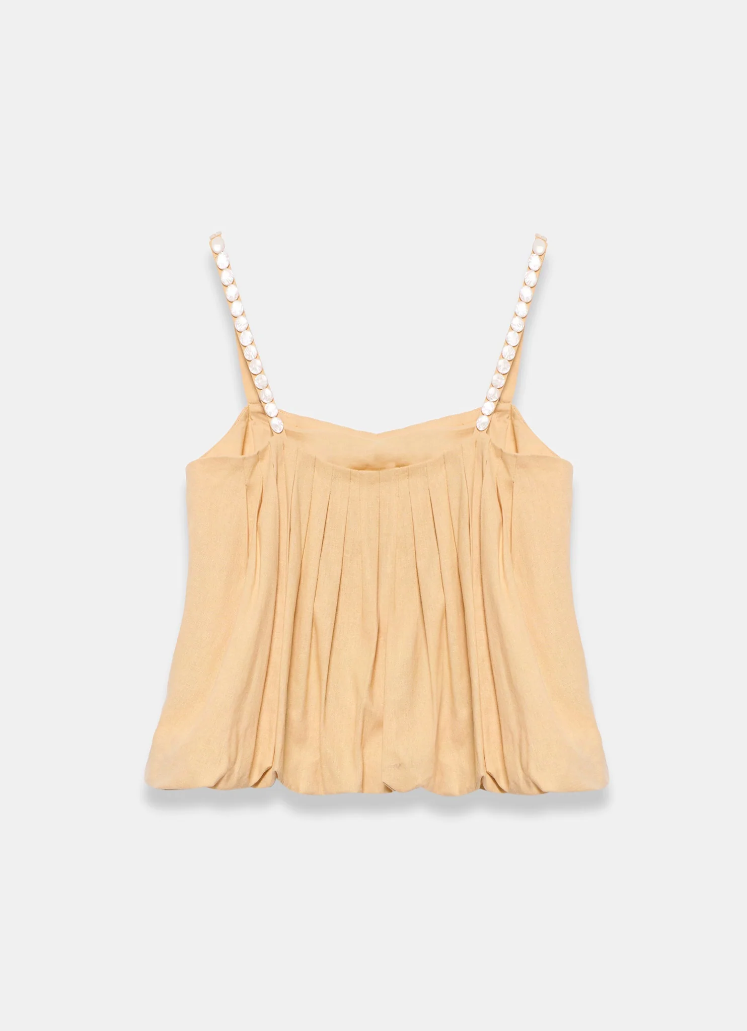 Yellow Linen Blend Bubble Top - Image 7