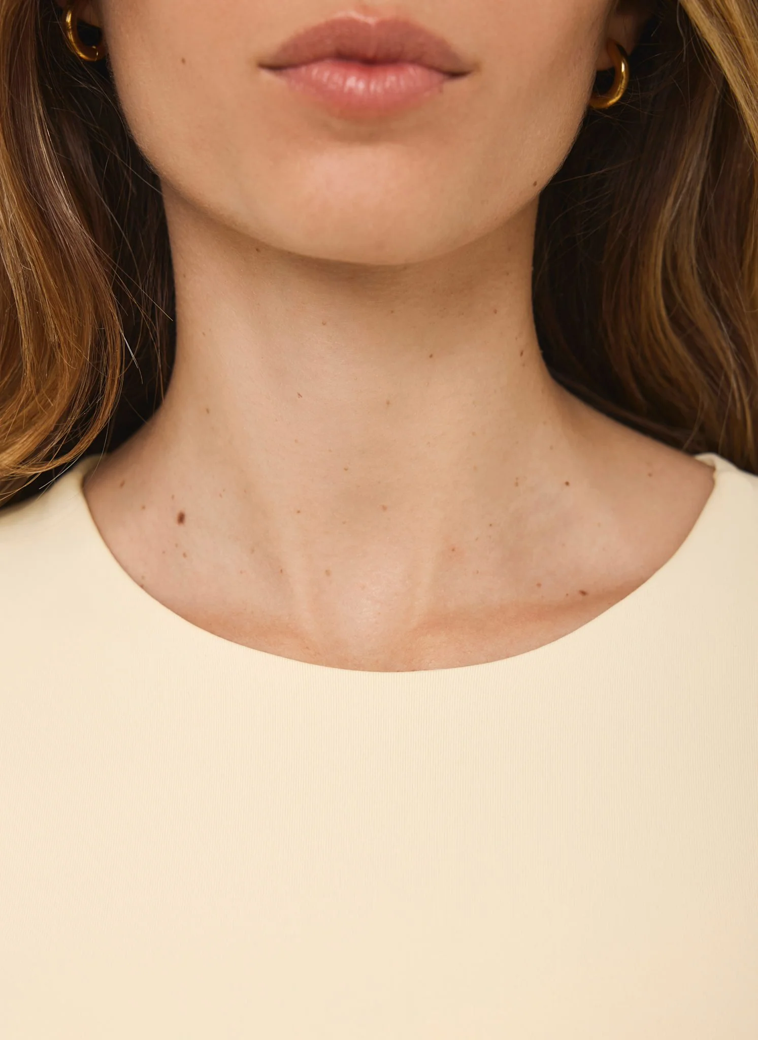 Butter Yellow Layering Crew Neck Top - Image 4