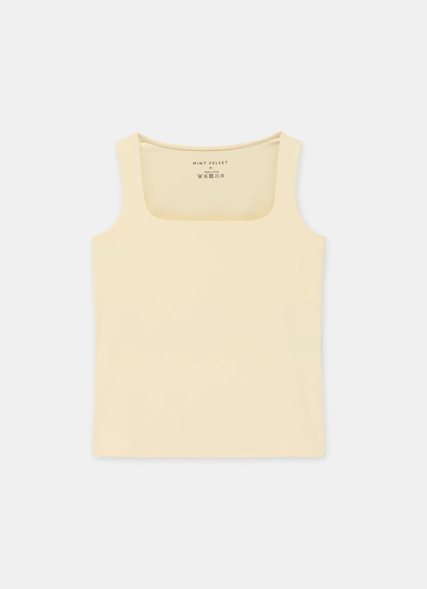 Butter Yellow Layering Scoop Neck Vest - Image 6