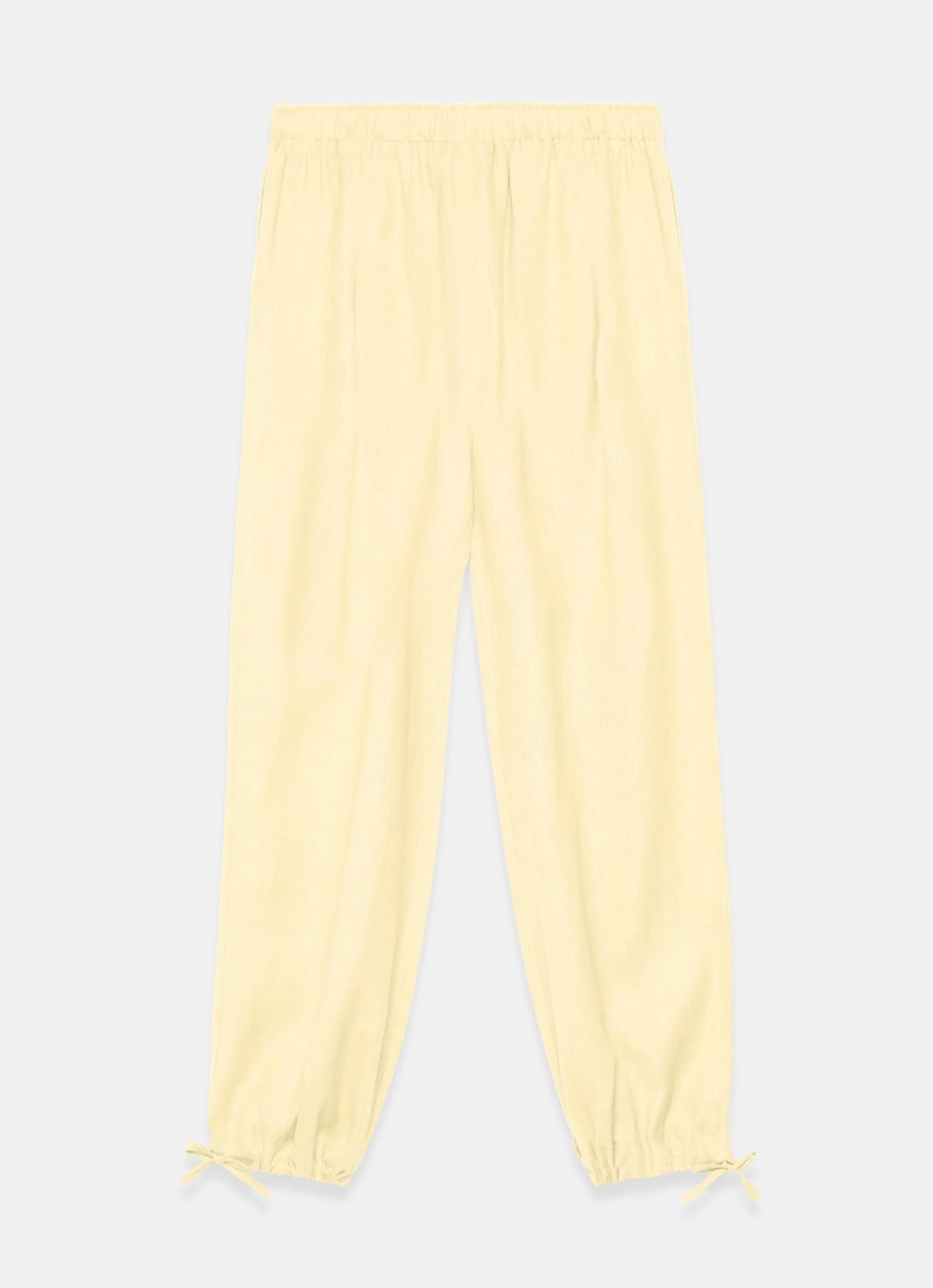 Yellow Linen Balloon Trousers - Image 7