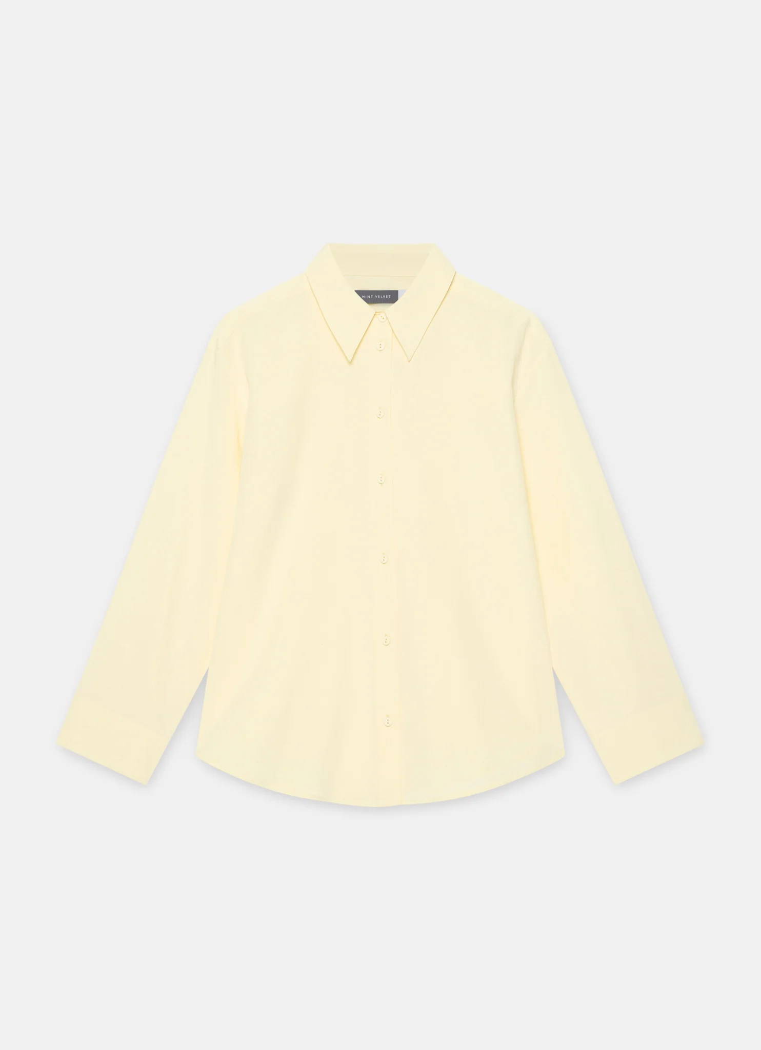 Butter Yellow Oversized Long Sleeve Shirt - Image 7