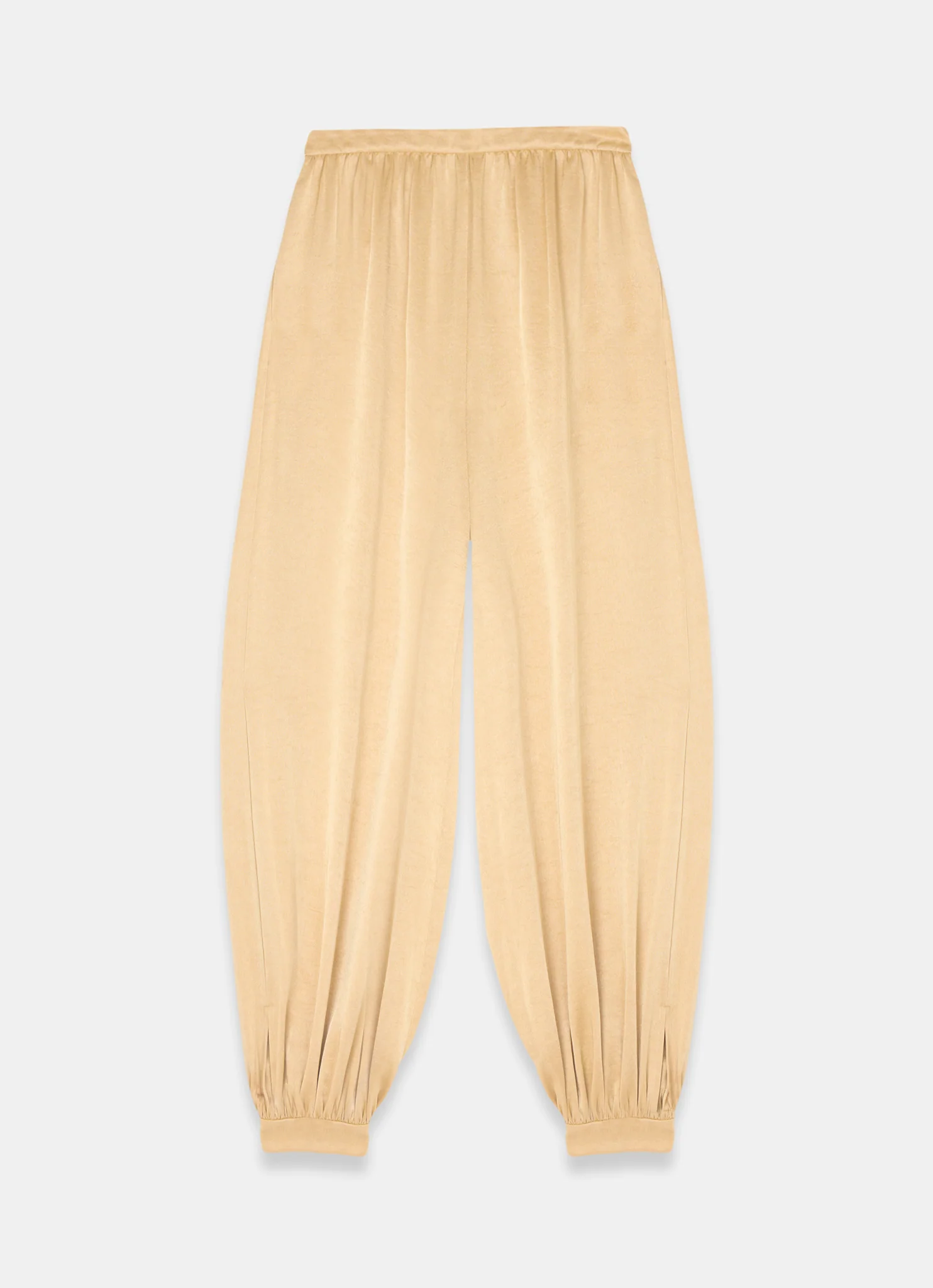 Yellow Satin Balloon Trousers - Image 7