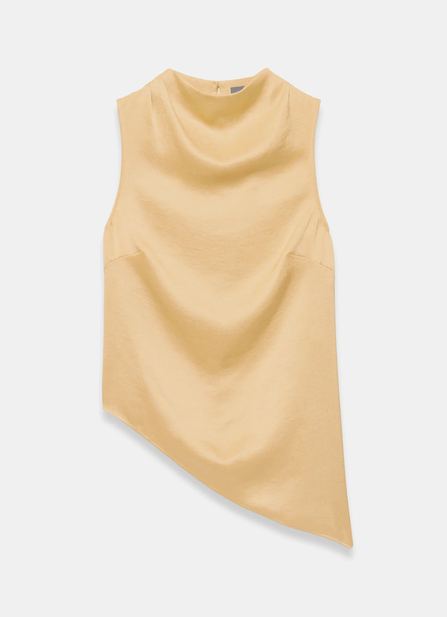 Yellow Satin Asymmetric Top - Image 6