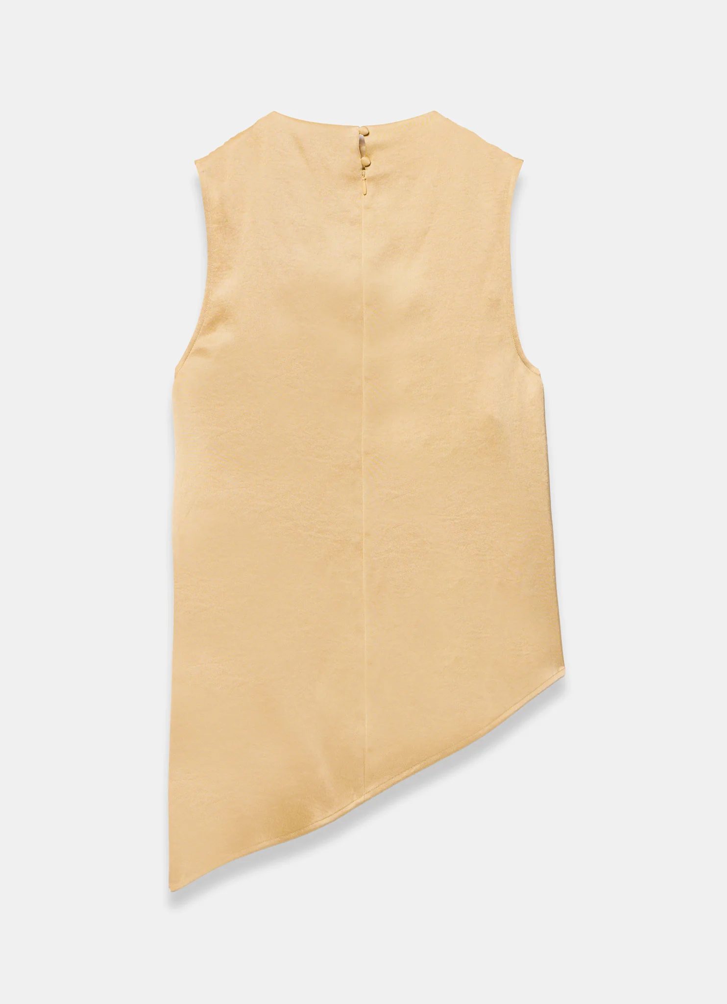Yellow Satin Asymmetric Top - Image 7