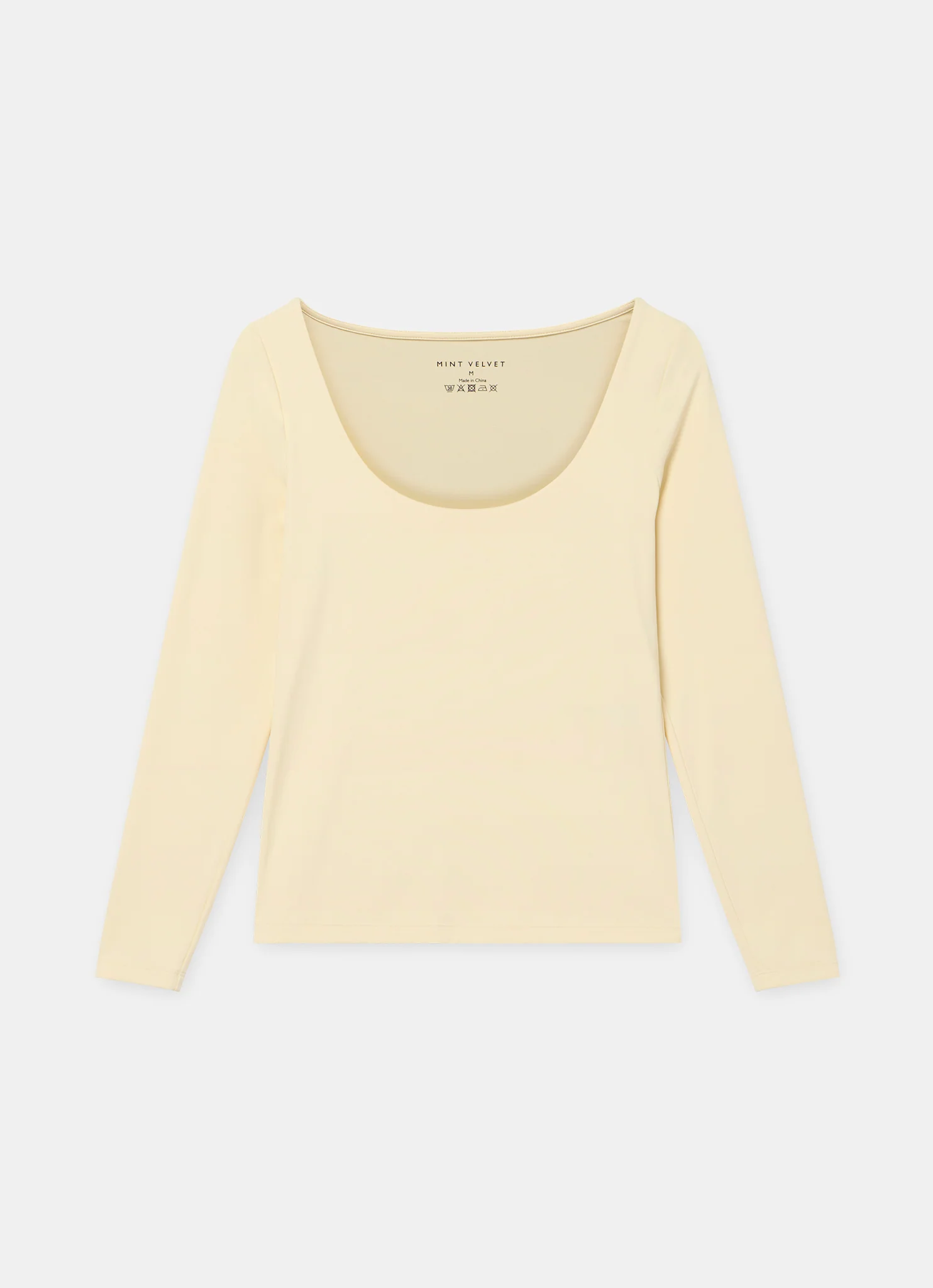 Butter Yellow Layering Scoop Neck Top - Image 6