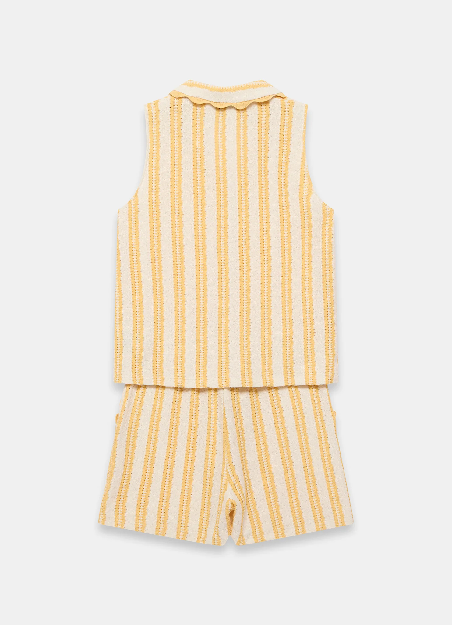 Yellow Stripe Beach Shorts Set - Image 7